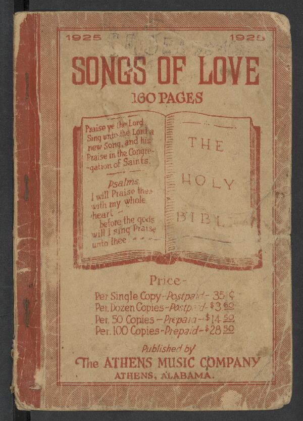 First page of Songs of Love