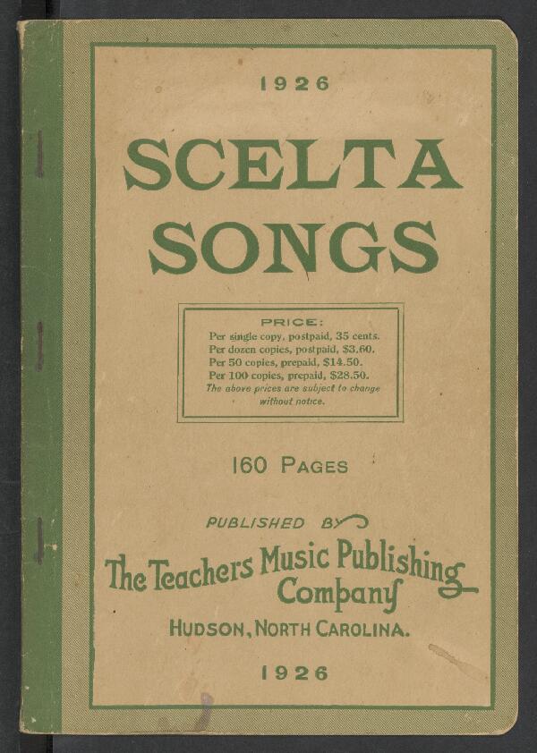First page of Scelta Songs