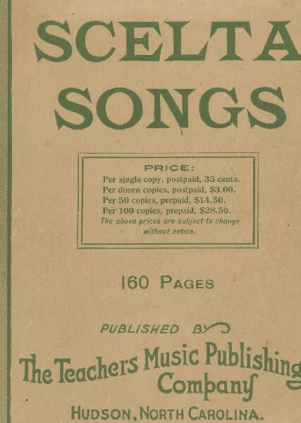 First page of Scelta Songs