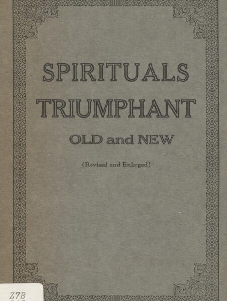 First page of Spirituals Triumphant