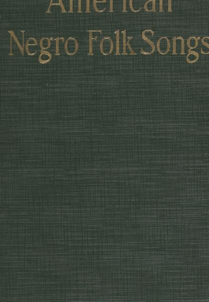 First page of American Negro Folk-Songs