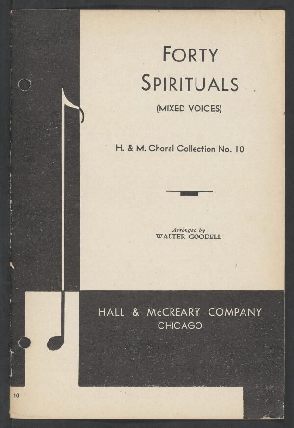 First page of Forty Spirituals