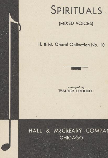 First page of Forty Spirituals