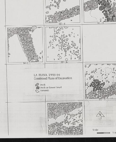 First page of Combined Plans of Excavation 1993-1994