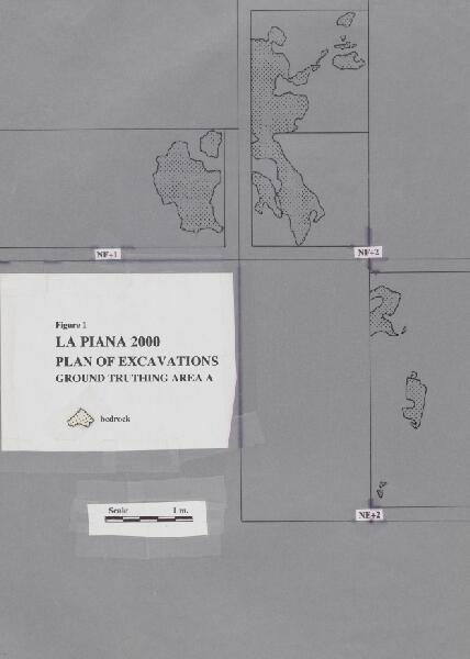 First page of La Piana 2000 Plan of Excavations, Ground Truthing Area A