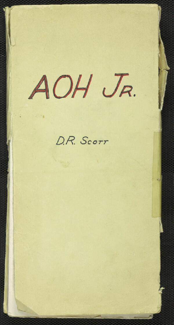 First page of Apollo 15 FDF: Apollo 1 (1966) AOH Jr.