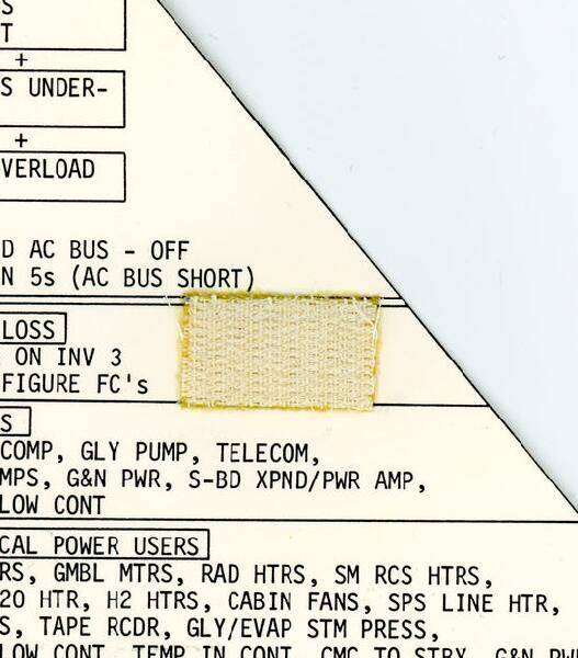 First page of Apollo 15 FDF: Cue Cards with Handwriting